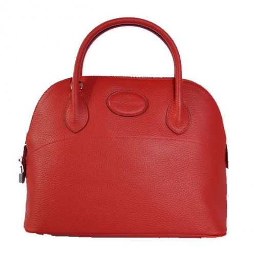 Hermes Bolide 31CM Tote Bags Clemence H1031 Červená