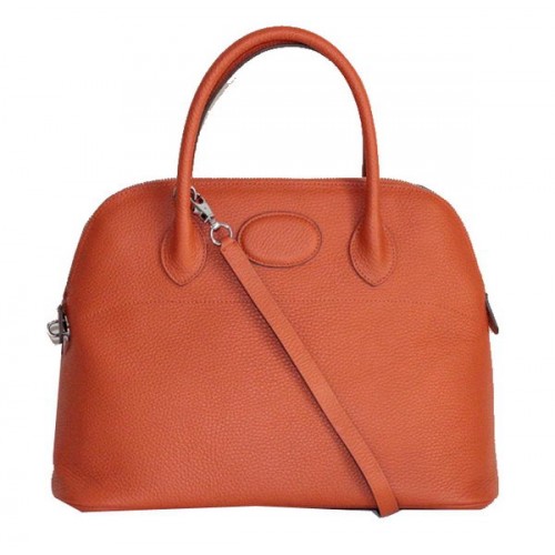 Hermes Bolide 37CM Telecí Kůže Kožená Taška H509084 Oranžová