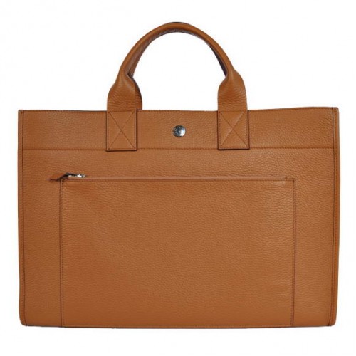 Hermes Aktovka 40CM Taška Clemence Kožená Camel
