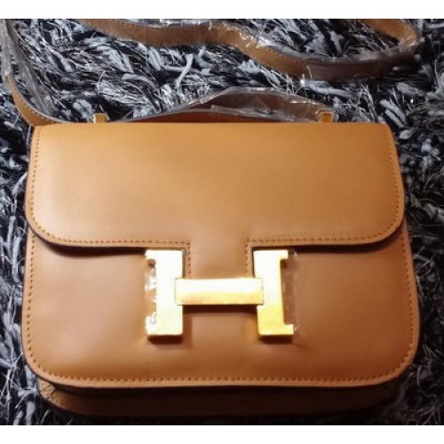 Hermes Constance Bag Hmotná kůže H9998S Pšenice
