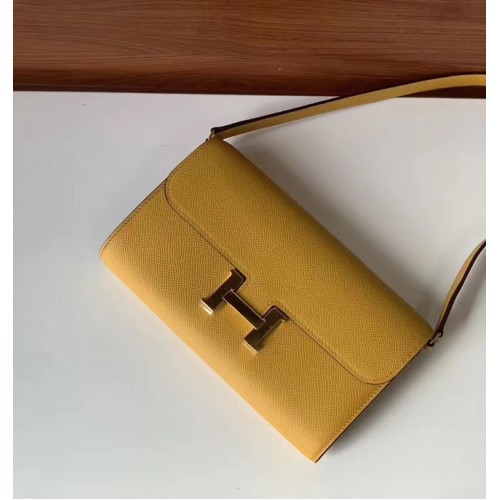 Hermes Constance to go mini kabelka H4088 žlutá