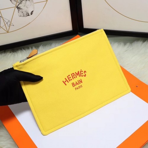 Kosmetická taška Hermes H3700 citronově žlutá