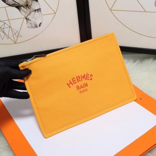 Kosmetická taška Hermes H3700 mango žlutá
