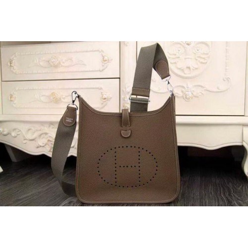 Hermes Evelyne 28cm taška přes rameno originální kůže H1188 khaki