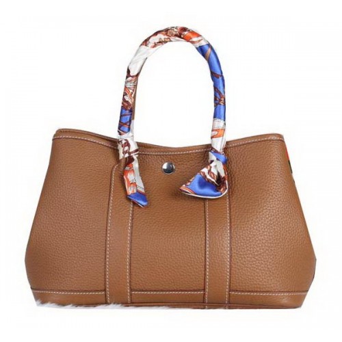 Hermes Garden Party 30cm Tote Bag Grainled Leather Wheat