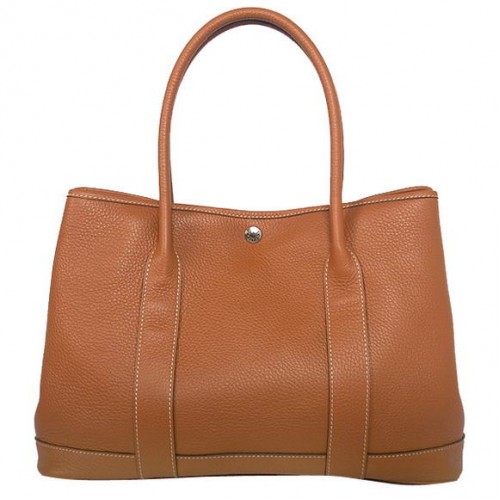 Hermes Zahradní párty taška 36CM Clemence Camel