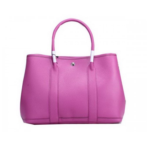 Hermes Garden Party 36cm Tote Bag Grainled Leather Lavender
