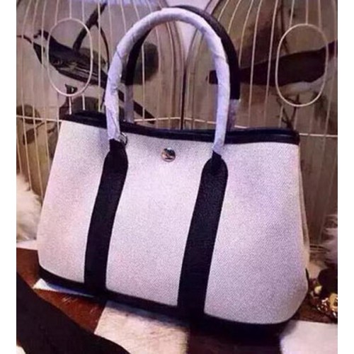 Hermes Garden Party 36cm plátěná taška HGP1927 královská modrá