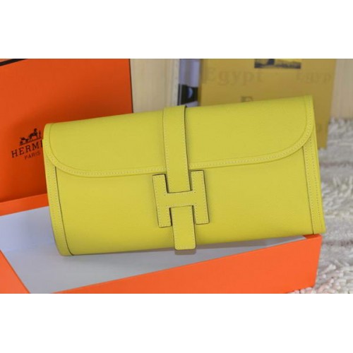 Hermes Jige Clutch Bag Telecí Kůže Lítr