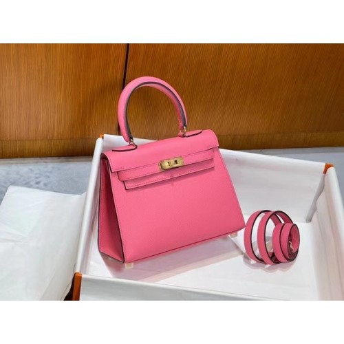 Hermes Kelly 20cm ramenní taška Epsom KL2750 švestkově zlatá