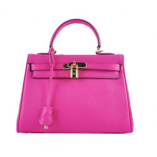 Hermes Kelly 28cm Tašky přes rameno Broskvová Zrnitá Kůže Zlatá