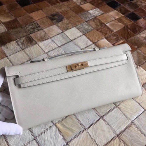 Hermes Kelly 31cm Psaníčko Originální Epsom Kůže KL31 Bílá