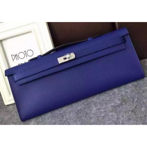 Hermes Kelly 31cm Plutka Epsom Kůže KL31 Modrá
