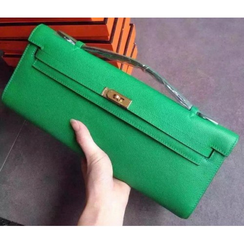 Hermes Kelly 31cm Plutka Epsom Kůže KL31 Zelená
