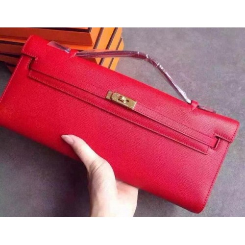 Hermes Kelly 31cm psaníčko Epsom kůže KL31 červená