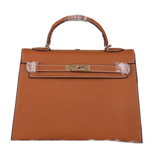 Hermes Kelly 32cm ramenní tašky z pšeničné kůže s zrnitou strukturou