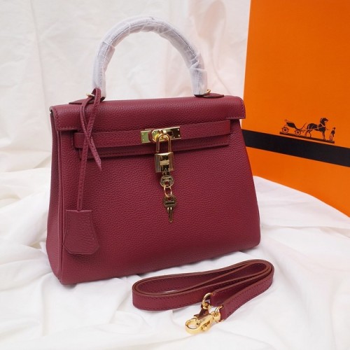 Hermes Kelly ramenní taška originální TOGO kůže KY3255 vínová