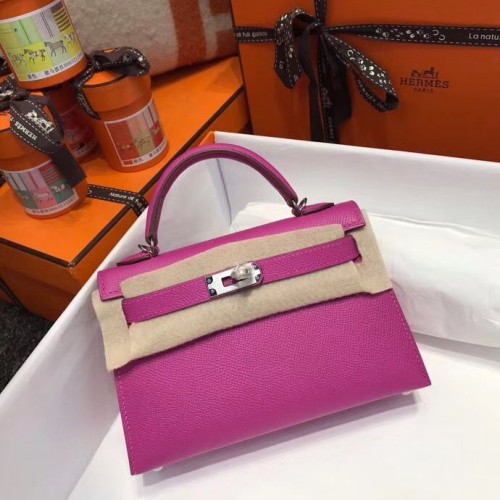 Hermes Kelly Tote Bag Originální Epsom Leather KL20 Růžová