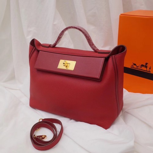 Hermes Kelly Togo kožená taška H2424 červená