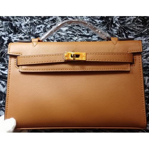 Hermes MINI Kelly 22cm taška z telecí kůže K011 pšenice