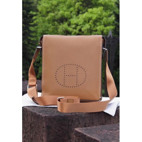 Hermes Taška přes rameno Originální Telecí Kůže H80014 Pšenice