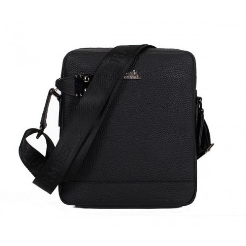 Hermes Originální telecí kožená taška přes rameno M33994 černá