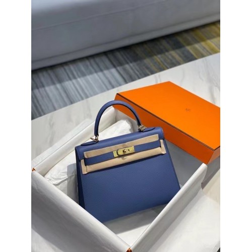 Hermes Original Epsom Leather KEL2578 tmavě modrá