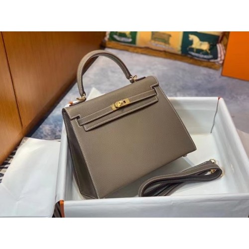 Hermes Original Epsom Leather KEL2578 šedá