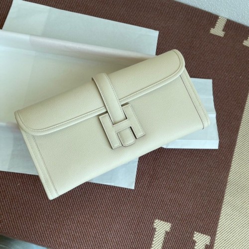 Hermes Original Espom kožená psaníčka 37088 krémová