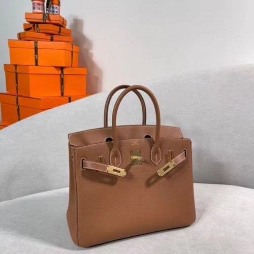 Hermes Original Togo Leather HB30O hnědá