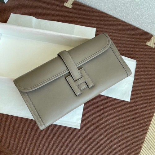 Hermes Original jige swift kožená spojka 37088 šedá