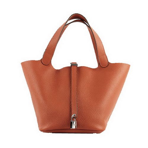 Hermes Picotin Lock PM Tašky Clemence Leather H8615 Oranžová
