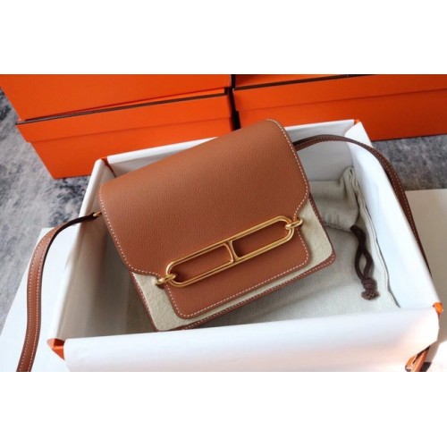 Hermes Roulis 19cm Evercolor 9D H9003 hnědá a zlatá