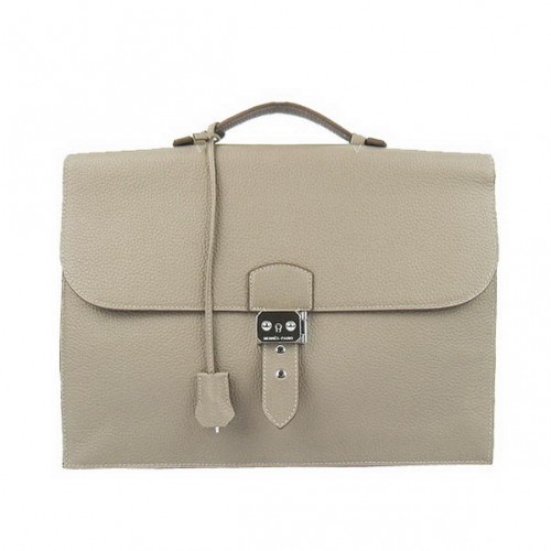 Hermes Sac Depeche 38cm Aktovka Clemence Grey