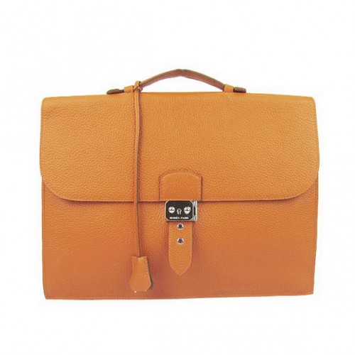Hermes Sac Depeche 38cm Aktovka Clemence Orange