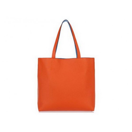 Hermes Nákupní Taška 36CM Totes Clemence Leather Oranžová