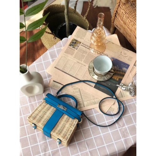 Pikniková taška Hermes Kelly 9810 modrá