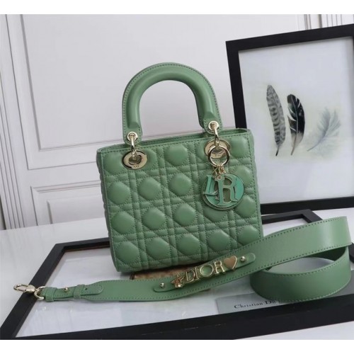 Kabelka LADY DIOR MY ABCDIOR Cannage Lambskin M0538O zelená
