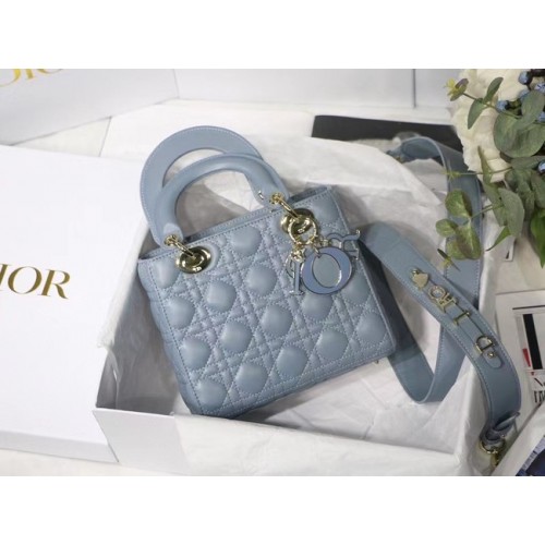 Kabelka LADY DIOR MY ABCDIOR Cannage Lambskin M0538O šedá