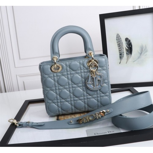 Kabelka LADY DIOR MY ABCDIOR Cannage Lambskin M0538O světle modrá