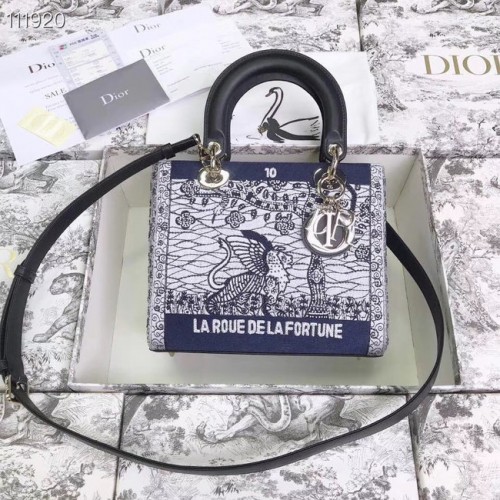 LADY DIOR vyšívaná hovězí kůže M0565-4