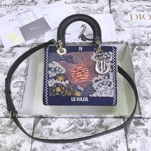 LADY DIOR vyšívaná hovězí kůže M0565-5