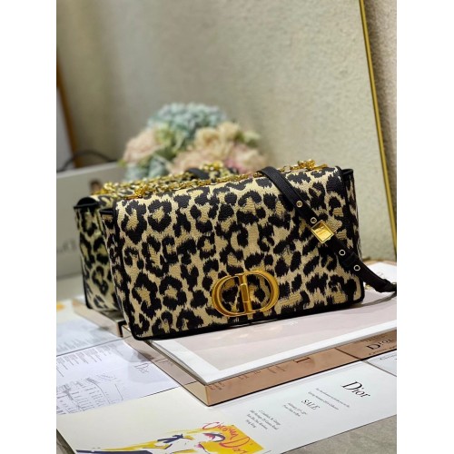 VELKÁ TAŠKA DIOR CARO Béžová vícebarevná vyšívaná sametová Mizza M9243UT