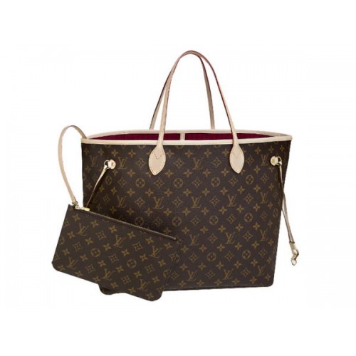 LOUIS VUITTON M40991 MONOGRAM CANVAS NEVERFULL GM RED