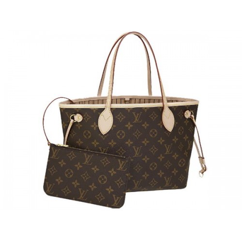 LOUIS VUITTON M41000 MONOGRAM CANVAS NEVERFULL PM BÉŽOVÁ