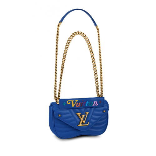 Kabelka Louis Vuitton New Wave Chain PM M53924 Blue Neon