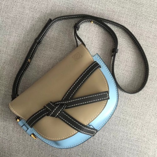Loewe Crossbody kabelky Original Leather 8088 Meruňkově světle modrá