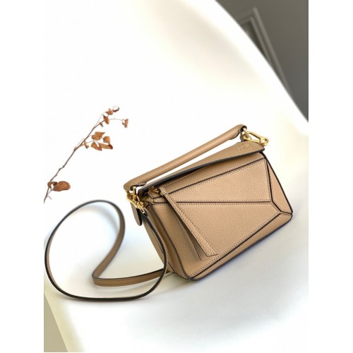 Loewe mini puzzle bag originální kůže 6124 meruňková