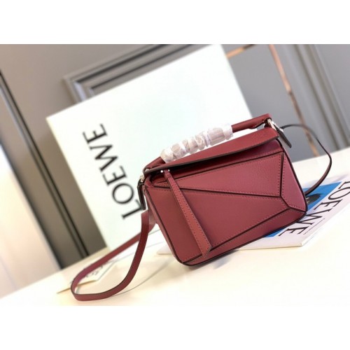 Loewe mini puzzle bag originální kůže 6124 červená