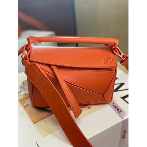 Loewe mini puzzle bag originální kůže 6223 oranžová